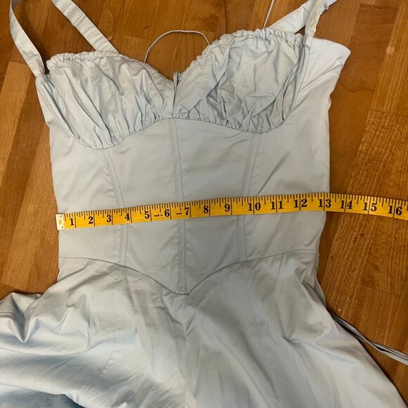 House of CB "Carmen" Baby Blue Dress (M Plus Cup) - Picture 9 of 12